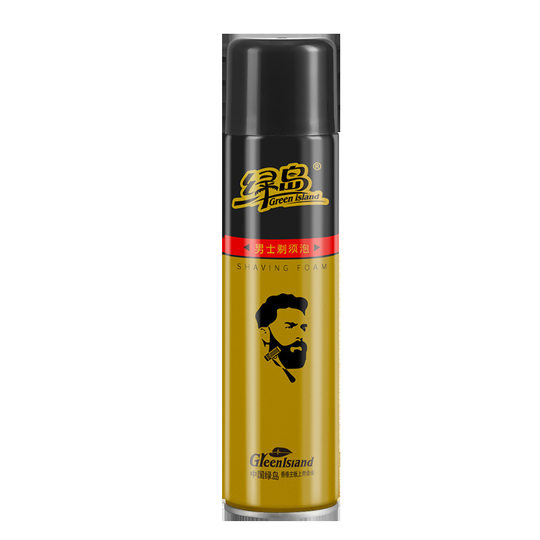 Green Island Shaving Foam Shaving Shaving Cleansing Dos en 1 Confort suave Botella Gran Botella Softing Beard Beard Cream