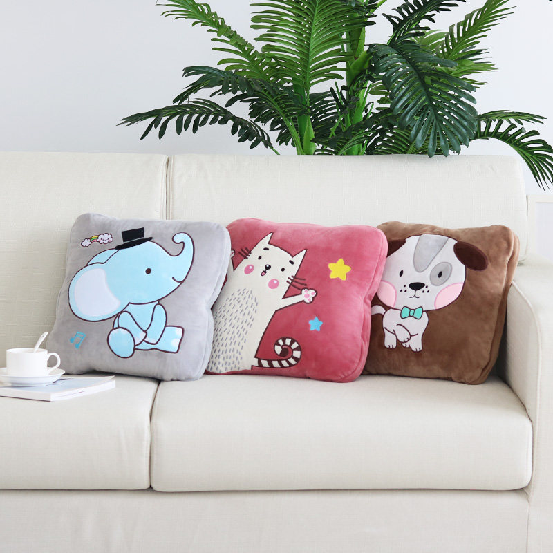 车载抱枕被子两用卡通靠垫办公室可折叠枕头被子汽车抱枕毯二合一,淘宝优惠券,粉丝福利购,淘宝优惠卷