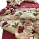 American pastoral colorful small flower thickened and furred four-piece set cotton 1.5m1.8 quilt cover single warm autumn and winter