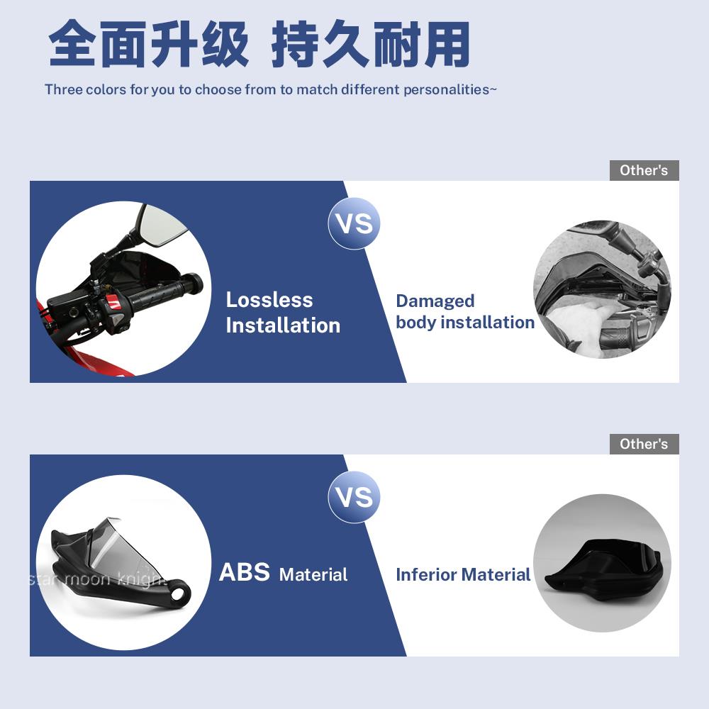 适用光阳CT250 S250 S350 CT300摩托改装刹车护手车把挡风护手罩 - 图1