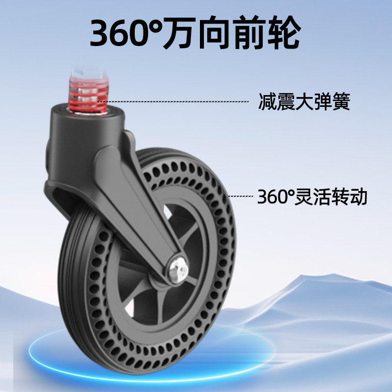 鱼跃轮椅车折叠轻便年轻人老年医院同款代步碳钢手推车蜂窝轮,淘宝优惠券,粉丝福利购,淘宝优惠卷