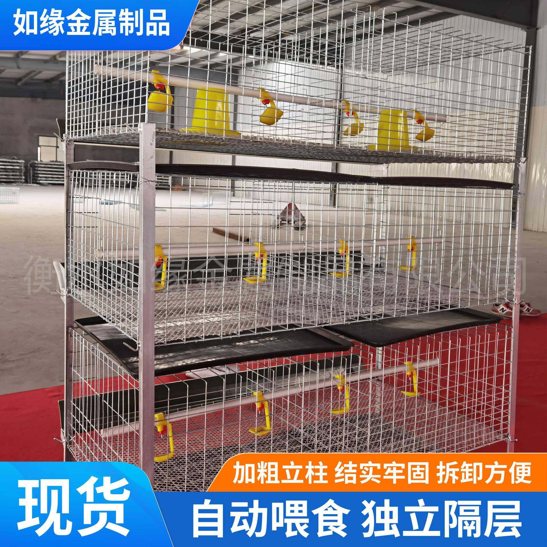 三层立式肉鸡笼三层四层鸡笼H型立式粪盘肉鸡笼养鸡场镀锌肉鸡笼,淘宝优惠券,粉丝福利购,淘宝优惠卷