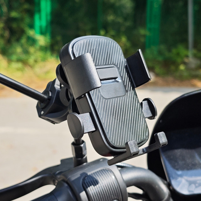 BCYASC electric vehicle rearview mirror pole mobile phone holder