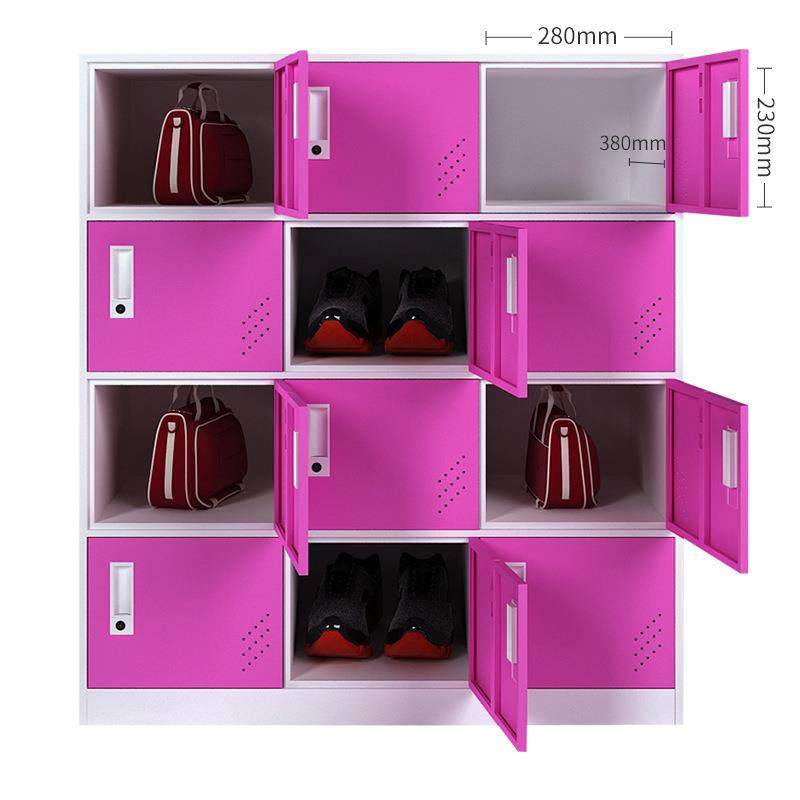 员工柜储物柜4、6、9、12门彩色钢制存包柜矮柜子学校学生书包柜,淘宝优惠券,粉丝福利购,淘宝优惠卷