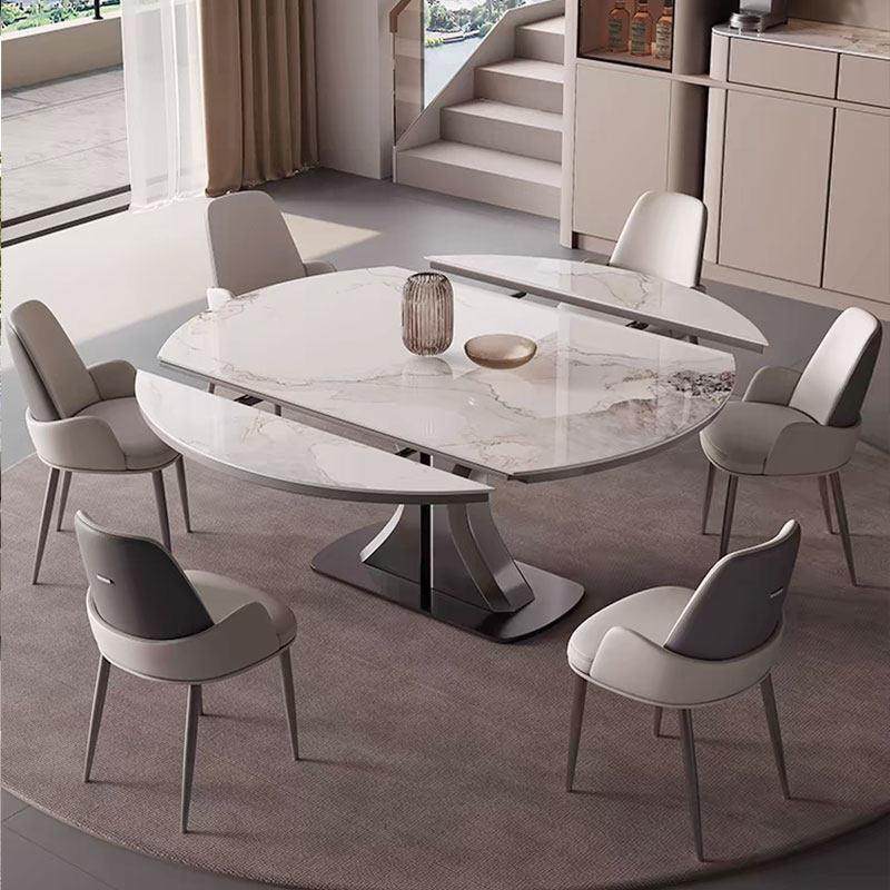 覆合金属岩板餐桌椅子伸缩方圆两用电磁炉圆形饭桌折叠意式简约69,淘宝优惠券,粉丝福利购,淘宝优惠卷