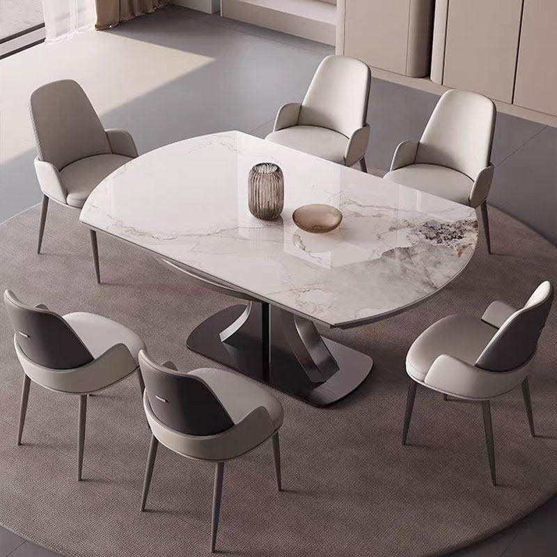 覆合金属岩板餐桌椅子伸缩方圆两用电磁炉圆形饭桌折叠意式简约69,淘宝优惠券,粉丝福利购,淘宝优惠卷