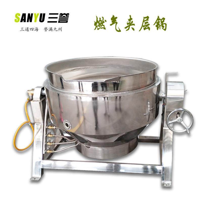 供应JC-100不锈钢燃气厨房大号炊事蒸煮汤锅 煮花生设备 夹层锅,淘宝优惠券,粉丝福利购,淘宝优惠卷