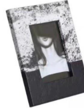 现代简约床创意柜马相毛皮革相框架展台样板间桌面卧室头软装饰品