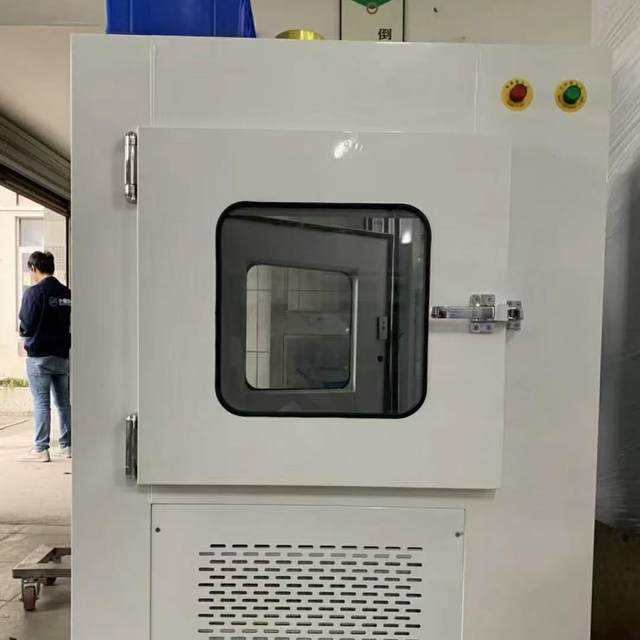 201 stainless steel electronic interlocking workshop certified clean in cold plate paint outside the air shower transfer window