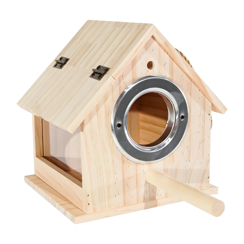 【宠大条】鹦鹉可视繁殖箱户外实木鸟窝牡丹孵化窝四季躲避小木屋,淘宝优惠券,粉丝福利购,淘宝优惠卷
