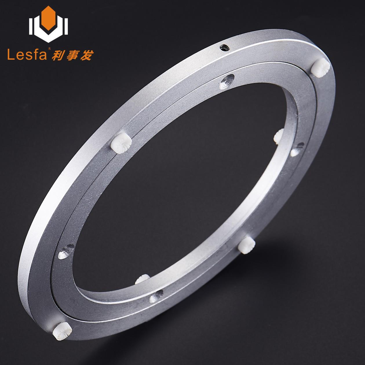 16寸400mm玻璃转盘底座餐桌转盘轴承转盘铝合金圆桌转盘万向转盘 - 图2