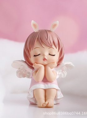 卡通可爱安妮摆件创意树脂工艺品家居摆件多款式安妮宝贝摆件批发