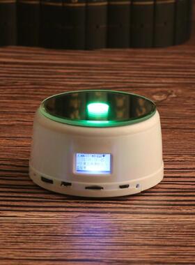 LED底座灯发光七彩色插电上电池两用灯饰品旋转放摆件 桌面小夜灯