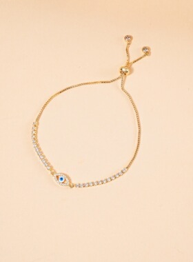 恶魔之眼手链坏眼不碰koz手串EvilEye土耳其风格蓝眼睛转运琉璃珠