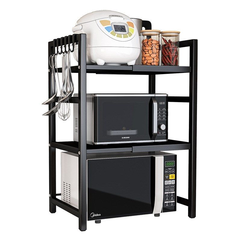 德国厨房微波炉置物架可伸缩双层烤箱架子台面桌面电饭煲收纳架子,淘宝优惠券,粉丝福利购,淘宝优惠卷