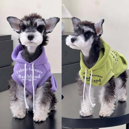 宠物猫狗衣服秋冬潮牌糖果色纯棉无袖卫衣防掉毛中小大型犬卫衣 - 图0