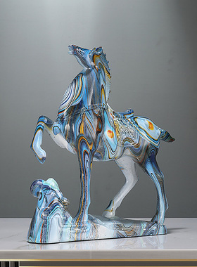 2025年新款彩色马摆件客厅电视柜装饰创意家居乔迁礼品轻奢玄关