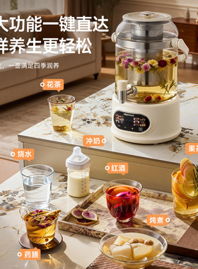 金正纯钛养生壶水龙头花茶桶