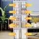 Storage gap ultra-narrow cabinet side seam refrigerator bathroom kitchen storage storage rack side household