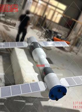 大型玻璃钢雕塑飞行器航天模型雷达发射器卫星地球装饰道具制作