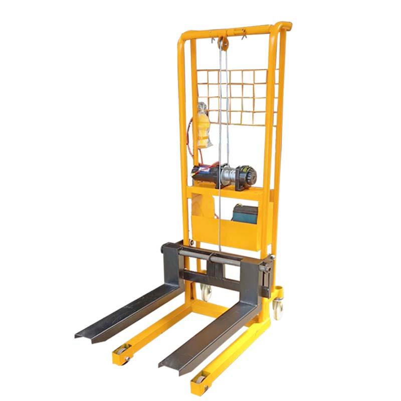 电动升降叉车小型升降装卸升高车铲车电动绞盘堆高车搬运车 - 图3