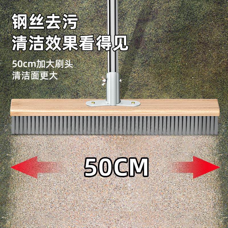 不锈钢钢丝刷地板刷子青苔清除工具刷地铁刷子长柄清洁刷钢刷地刷,淘宝优惠券,粉丝福利购,淘宝优惠卷