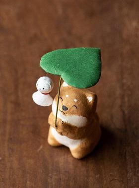 同合日本进口龙虎堂晴天娃娃招财猫摆件手工日式可爱车载装饰摆件