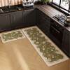 Kitchen floor mats, absorbent foot mats, dirt-resistant, anti-fouling, anti-slip, anti-fall woven mats, bathroom door soft pads, wear-resistant carpets