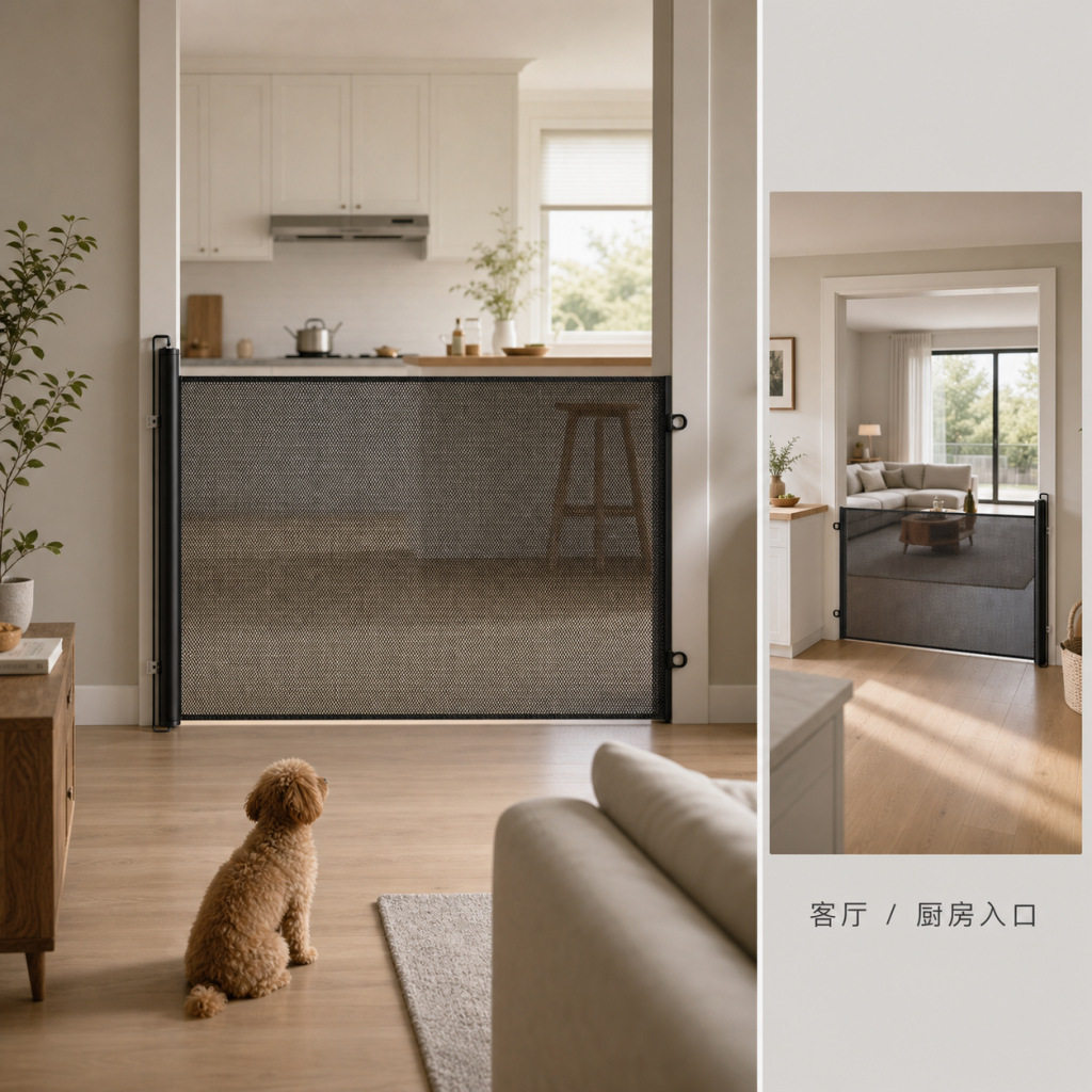 Carefully selected retractable hole-free pet fence for dogs