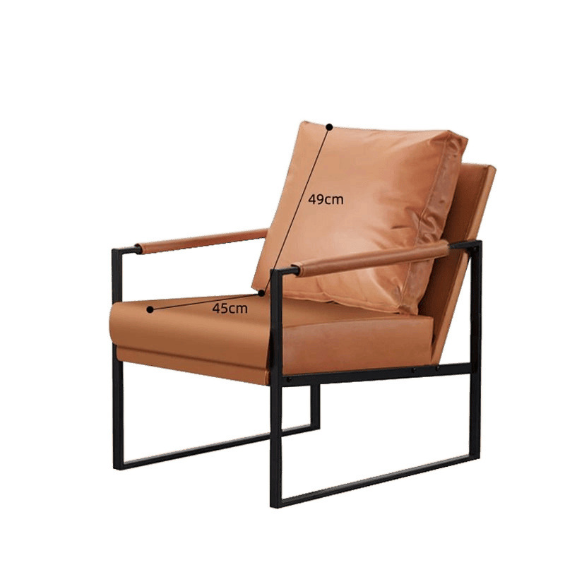 网红咖啡店沙发桌椅组合奶茶店书吧清吧餐厅沙发洽谈休闲皮椅商用 - 图3