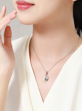 YUMMIE珠宝日月磁吸情侣项链