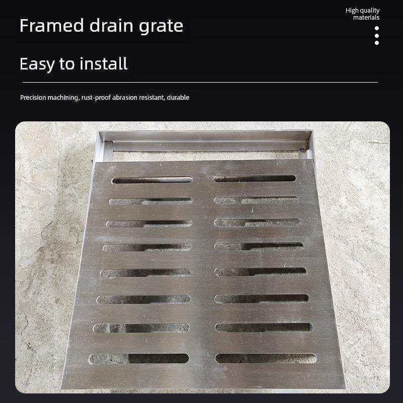 雨篦子庭院装饰盖304不锈钢排水沟下水道沟盖人孔盖长方形,淘宝优惠券,粉丝福利购,淘宝优惠卷