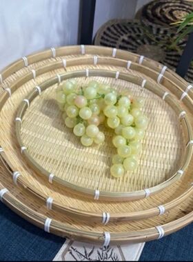 手工编织农家乐簸箕水果蔬菜簸箕手工竹编簸箕家用簸箕
