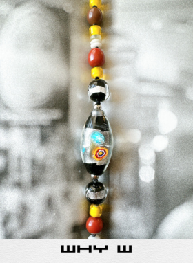 遇见倾心尼泊尔琉璃天然石项链