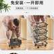 Folding kitchen storage rack floor-standing vegetable rack multi-layer stitching vegetable fruit basket household kitchen supplies storage rack