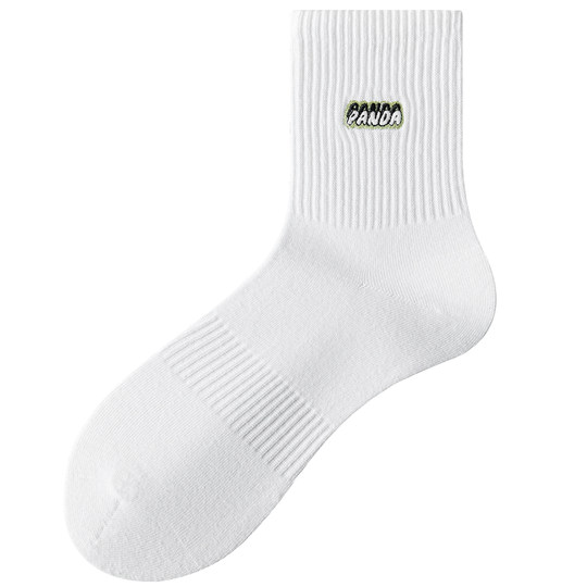 佐印袜子男士中筒袜秋冬季纯棉纱线香薰袜防臭抑菌熊猫联名卡通潮