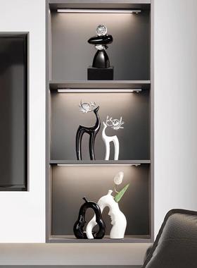 创意艺术摆件轻奢高档高级感客厅办公室餐桌时至运来柜子桌面装饰