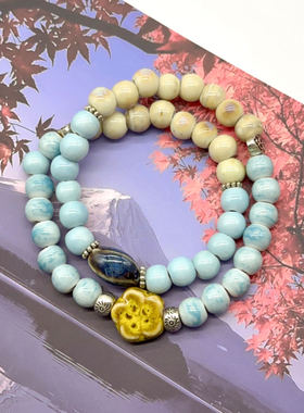 2025风尚国风双圈手链女款创意彩色编织手工新款时尚潮流饰品