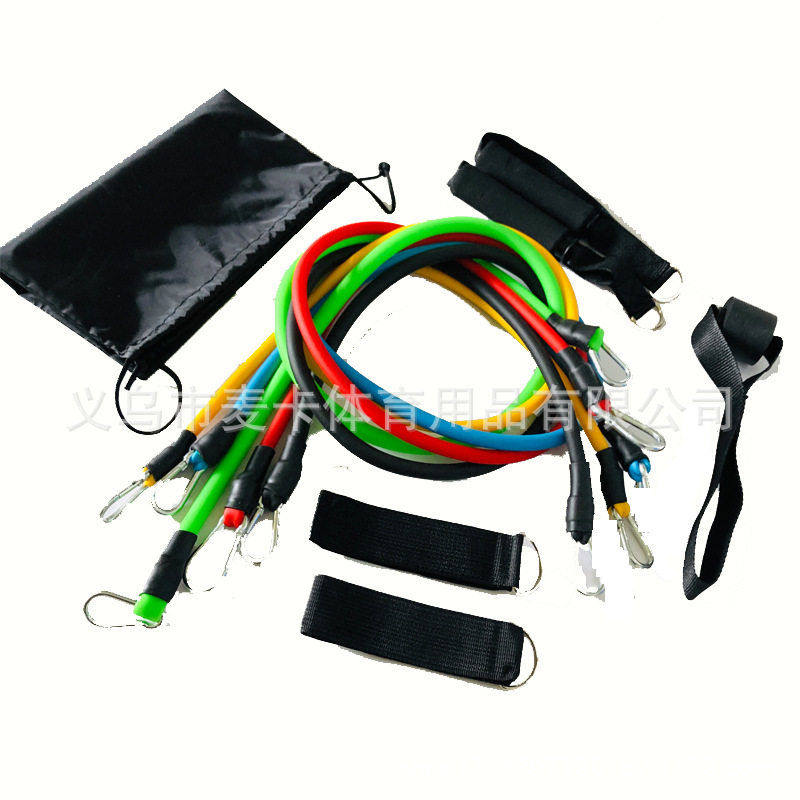 11件套拉力绳阻力绳TPE十一件套拉力器健身拉力器乳胶瑜伽拉力带,淘宝优惠券,粉丝福利购,淘宝优惠卷