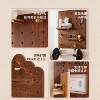 Solid wood hole board wall storage rack simple modern storage rack study living room decorative partition bookshelf free of paint