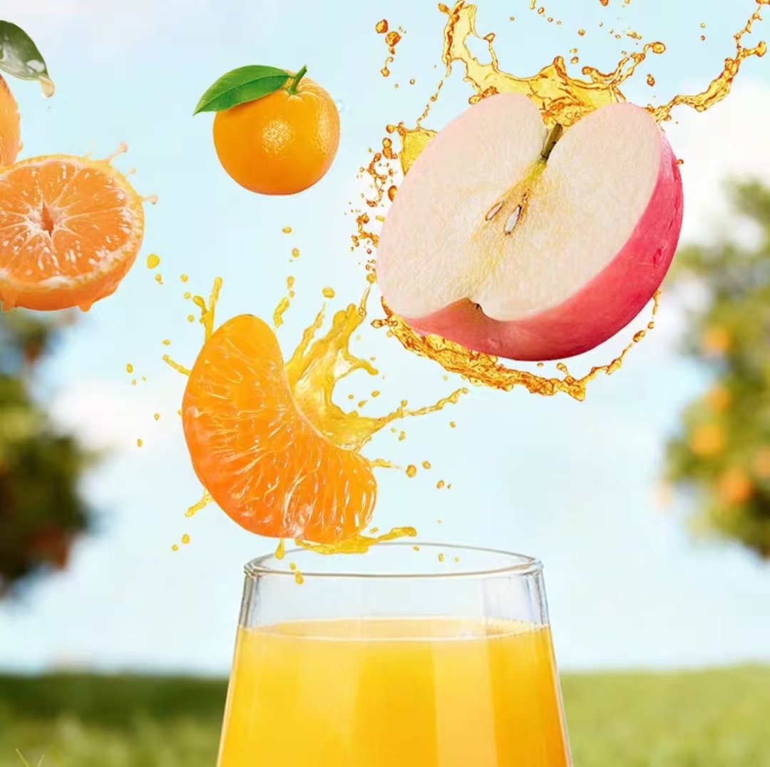 正品 华邦100%苹果三橘果汁1.28L*2大瓶实惠装 厂家直销 - 图2