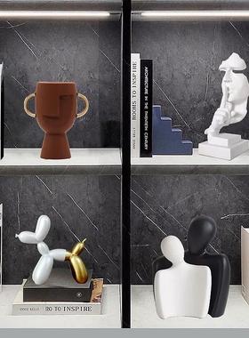 北欧简约现代创意抽象人物雕塑摆件办公室客厅电视柜酒柜软装饰品