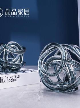 客厅玄关酒柜餐厅装饰品摆件书房桌面玻璃软装家居工艺品结婚礼物