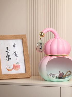 多巴胺招财葫芦玄关钥匙收纳摆件入户鞋柜门口装饰品乔迁新居礼品