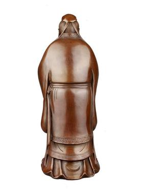 孔子铜像摆件孔夫子铜孔子像铜雕像家居装饰工艺礼品家居书房摆件