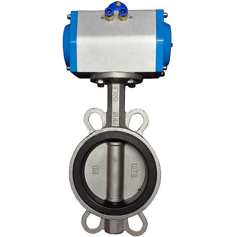 304不锈钢蝶阀D671X气动对夹碟阀快速开关2寸3寸4寸DN80 100 150,淘宝优惠券,粉丝福利购,淘宝优惠卷