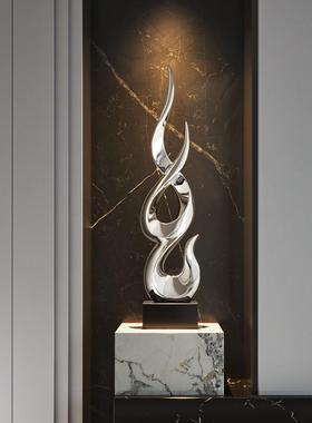 现代轻奢节节高升玄关摆件办公室客厅酒柜旁装饰品高级感艺术家居