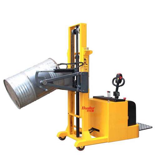 现货供应全电动油桶倒料车站驾式全电动倾倒翻转车YL420平衡重式 - 图1