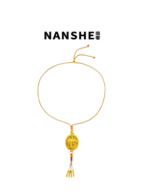 NANSHE/南奢【华金凤仪】新中式国潮风珐琅彩花丝凤凰项链