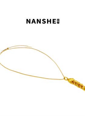 NANSHE/南奢 经典传承年年有余五钱币锦鲤项链 L1090